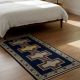 Handcrafted Plush Cotton and Wool Handknotted Rug for Warm Footing